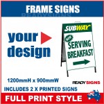 Frame Sign Full Print - 1200mm x 900mm